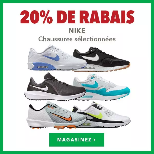 Chaussures Nike sélectionnées – 20% de rabais