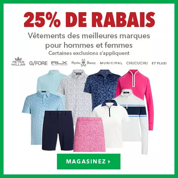 Vêtements de grandes marques pour hommes et femmes – 25% de rabais