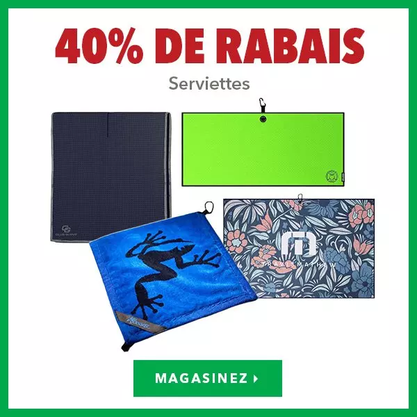 Serviettes – 40% de rabais