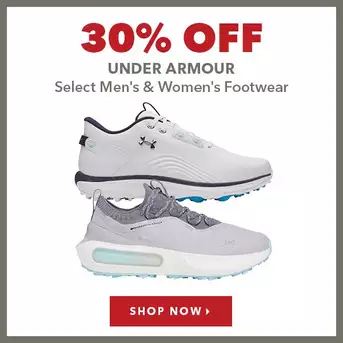 Select Under Armour Men's & Women's Footwear - 30% Off