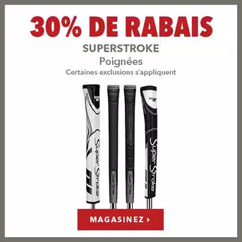 Poignées SuperStroke – 30% de rabais
