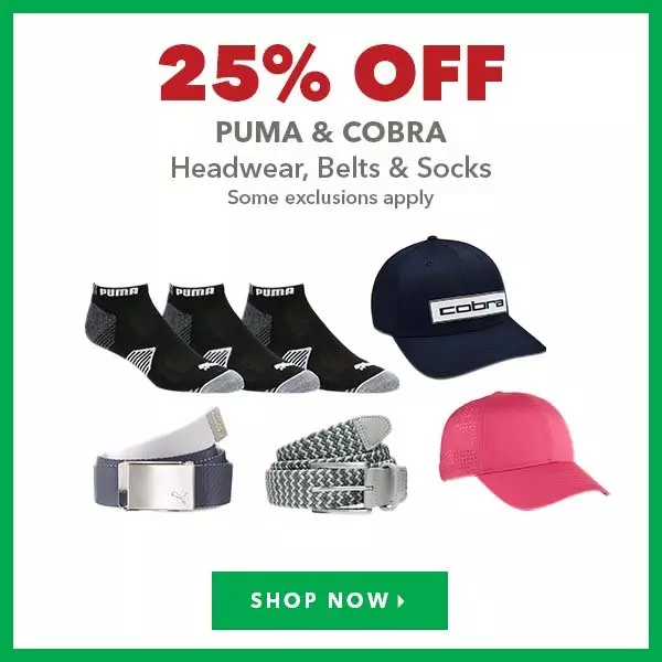 Puma & Cobra Headwear, Belts & Socks - 25% Off