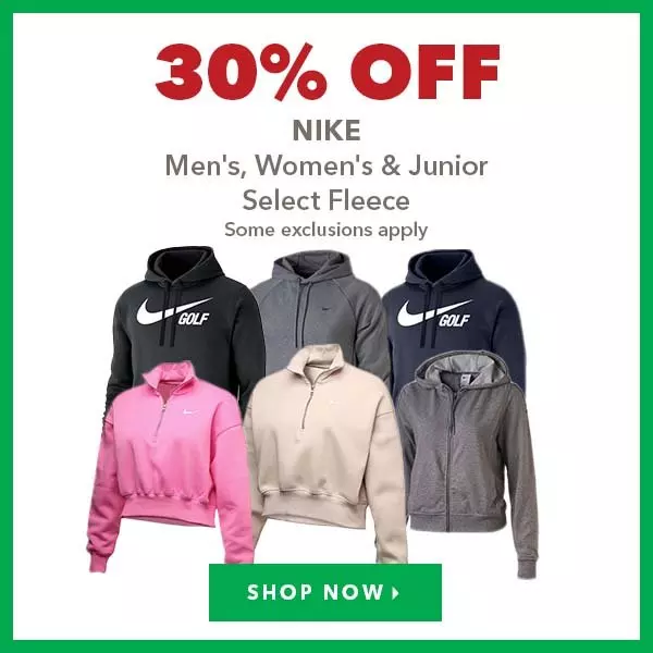 Nike Men's, Women's & Junior Select Fleece - 30% Off