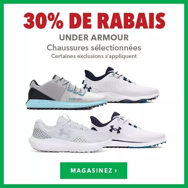 Chaussures Under Armour sélectionnées – 30% de rabais