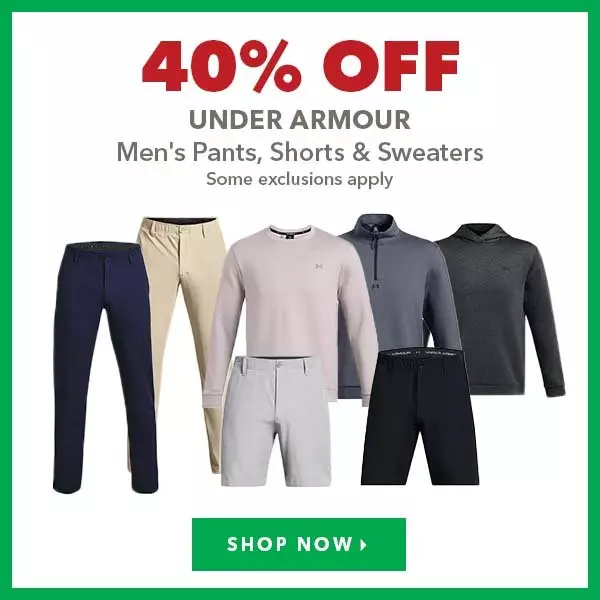 Under Armour Men's Pants, Shorts & Sweaters - 40% Off