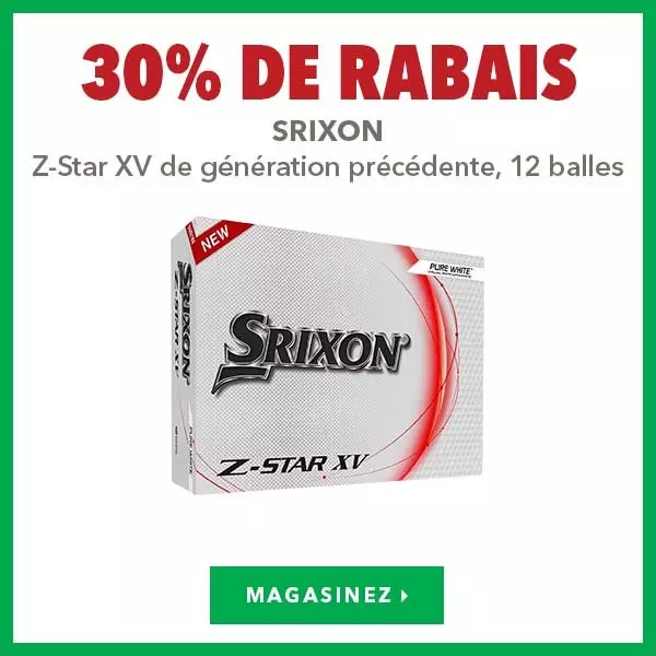 Srixon Z-Star XV de génération précédente, 12 balles – 30% de rabais