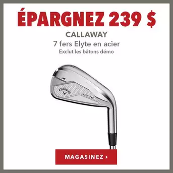 Callaway Elyte Irons, 7pc Steel - Save $239