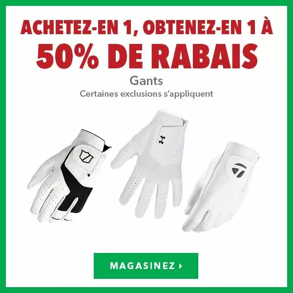 Gants – Achetez-en 1, obtenez-en 1 à 50% de rabais