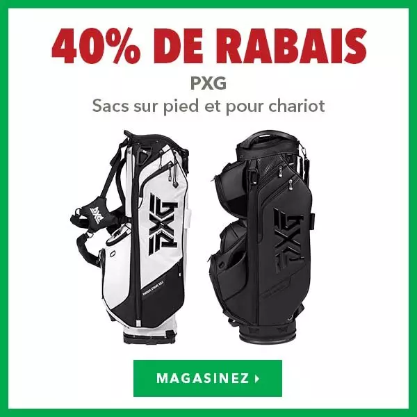 Sacs pour chariot et sur pied PXG – 40% de rabais