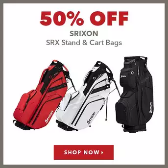 Srixon SRX Stand & Cart Bags - 50% Off