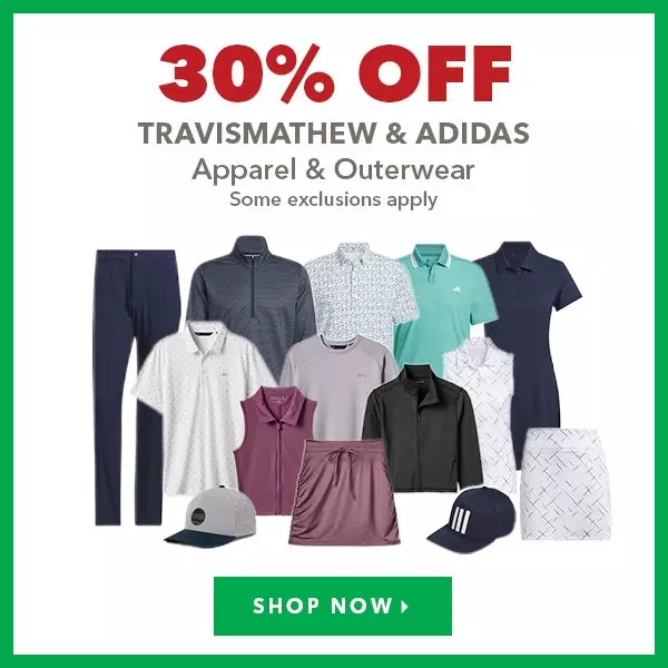 TravisMathew & Adidas Apparel & Outerwear - 30% Off 