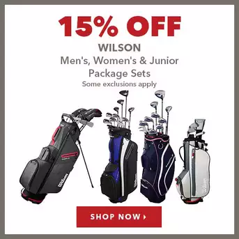 Wilson Men's, Women's & Junior Package Sets - 15% Off