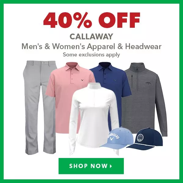 Callaway Men's & Women's Apparel & Headwear - 40% Off