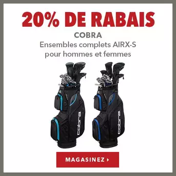 Ensembles complets Cobra AIRX-S pour hommes et femmes – 20% de rabais