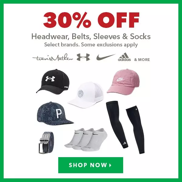 Select Headwear, Belts, Sleeves & Socks - 30% Off