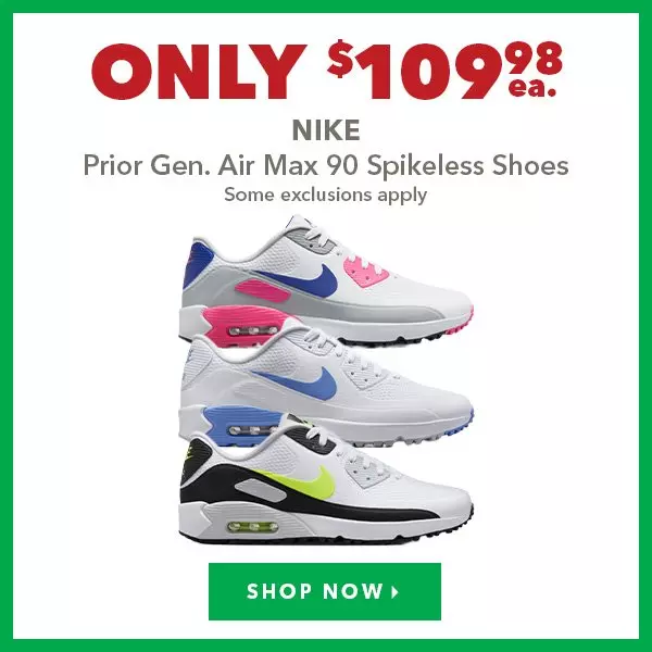 Nike Prior Gen. Air Max 90 Spikeless Shoes - Only $109.98 ea.