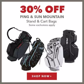 Ping & Sun Mountain Stand & Cart Bags - 30% Off 
