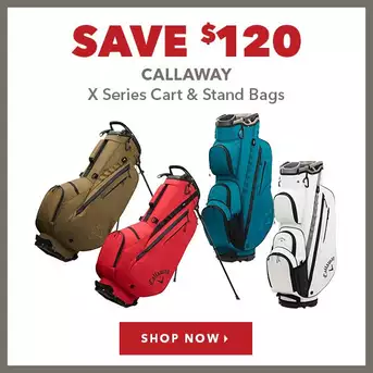 Callaway X Series Cart & Stand Bags - Save $120
