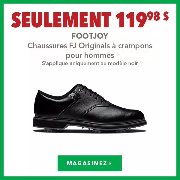 Chaussures FootJoy FJ Originals à crampons pour hommes - Seulement 119,98$ ch.
