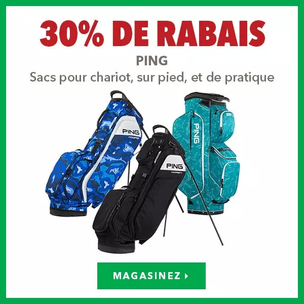 Sacs PING pour chariot, sur pied et de pratique - 30% de rabais