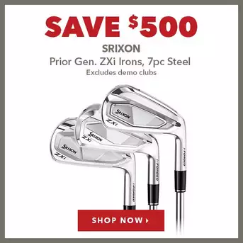 Srixon Prior Gen. ZXi Irons - Save $500