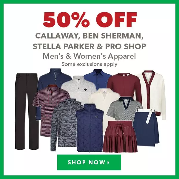 Callaway, Ben Sherman, Stella Parker & Pro Shop Men's & Women's Apparel - 50% Off