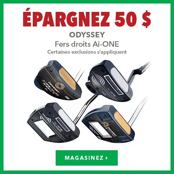 Fers droits Odyssey Ai-ONE – Épargnez 50 $