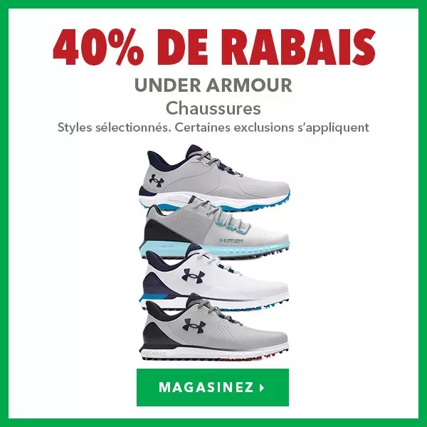 Chaussures Under Armour – 40% de rabais