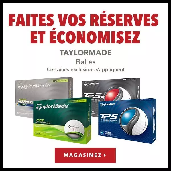 Faites vos réserves et épargnez sur les balles TaylorMade