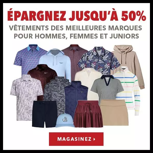 Épargnez jusqu’à 50% vêtements des meilleures marques pour hommes, femmes et juniors