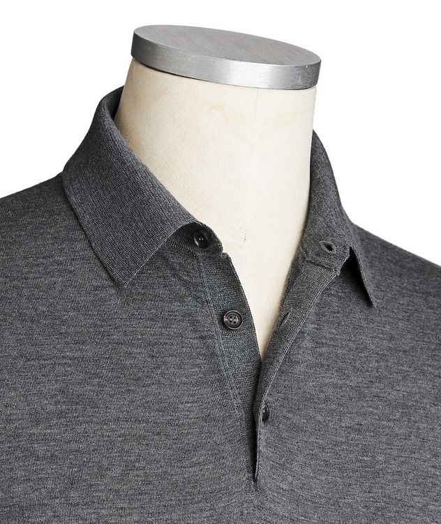 Long-Sleeve Wool Polo picture 2