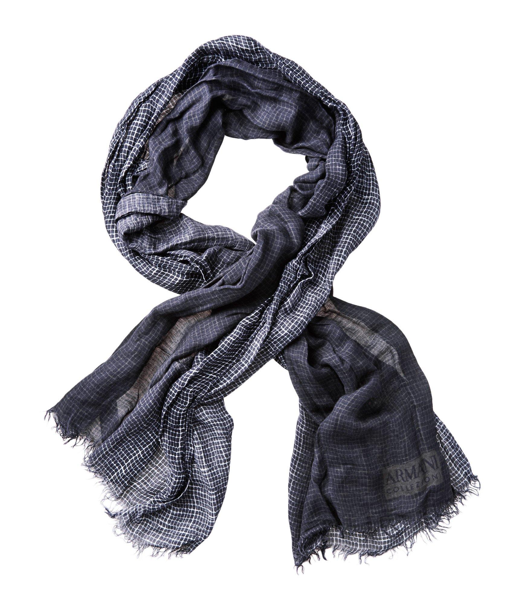 Two-Tone Linen Blend Scarf image 0
