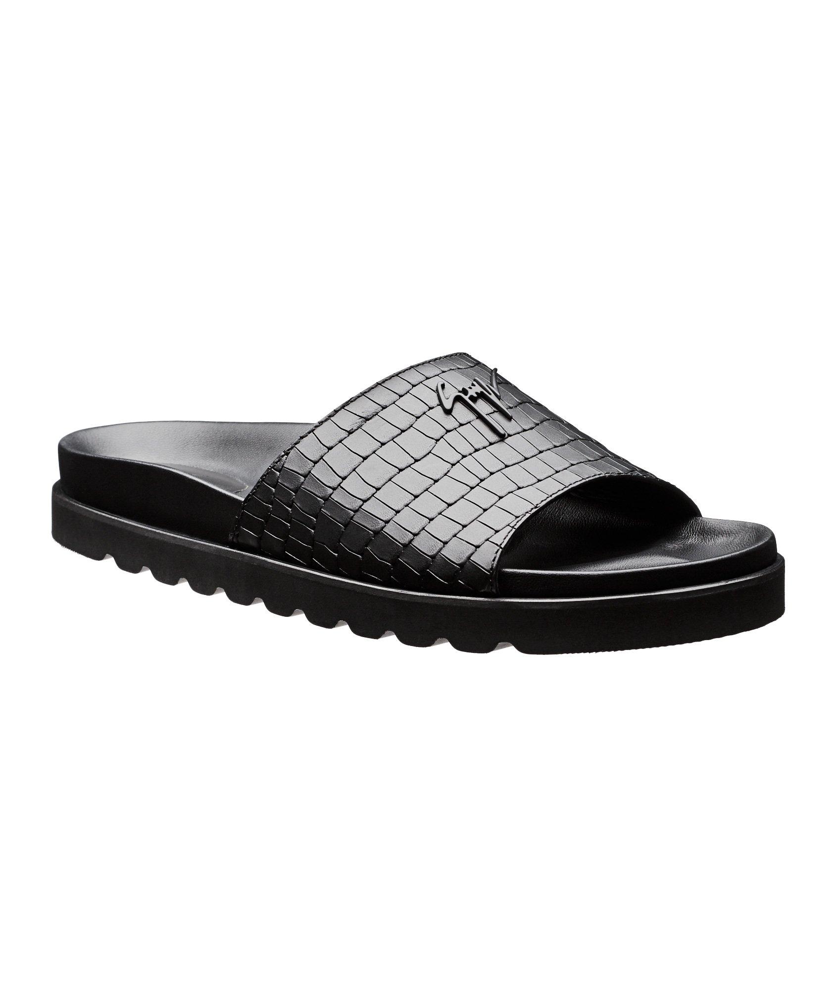 Leather Slide Sandals image 0