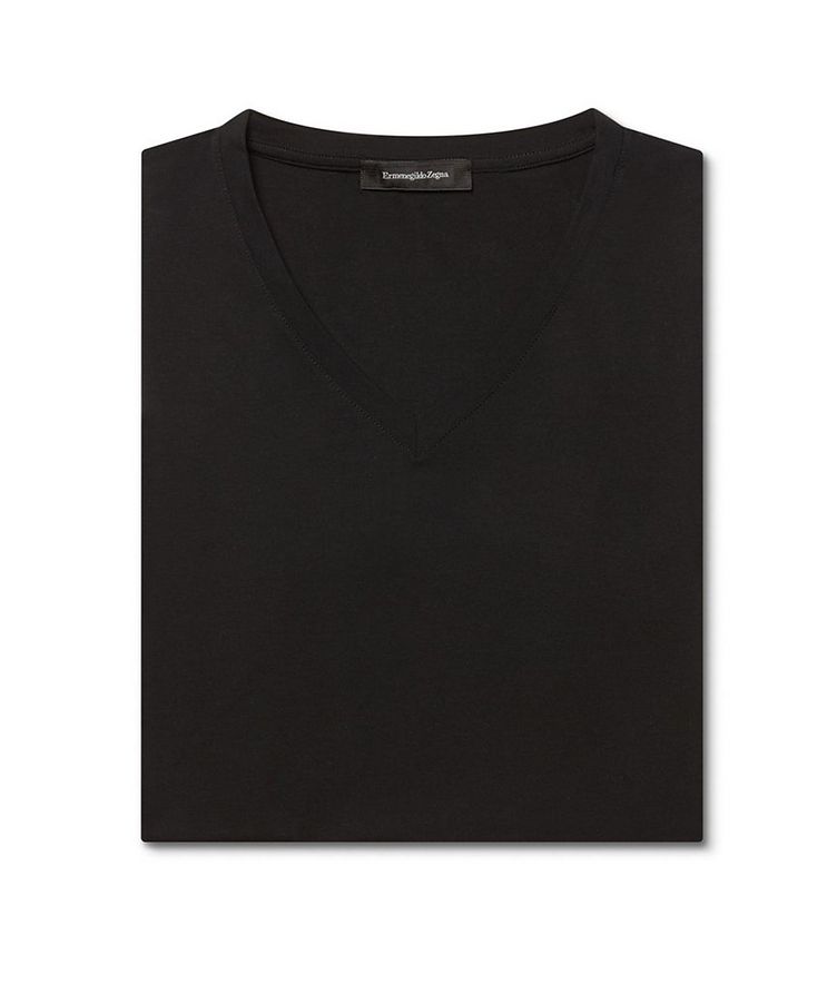 Stretch-Modal V-Neck T-Shirt image 3