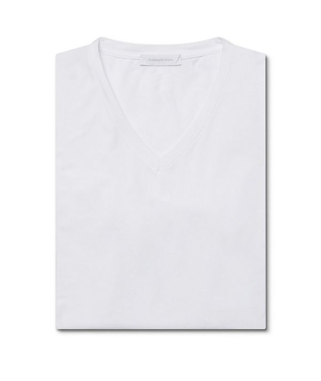 Stretch-Modal V-Neck T-Shirt picture 4
