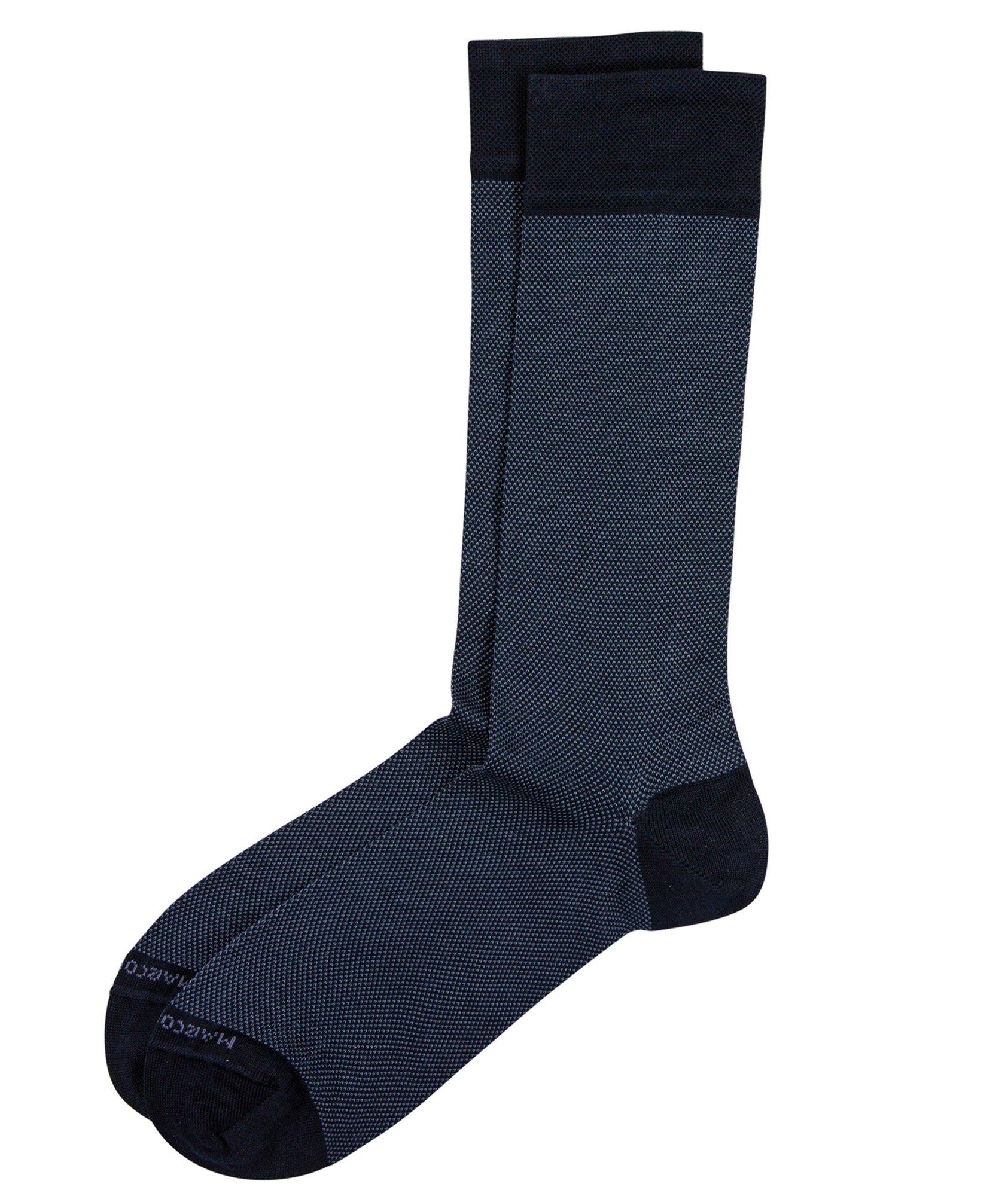 Textured Cotton-Blend Socks image 0