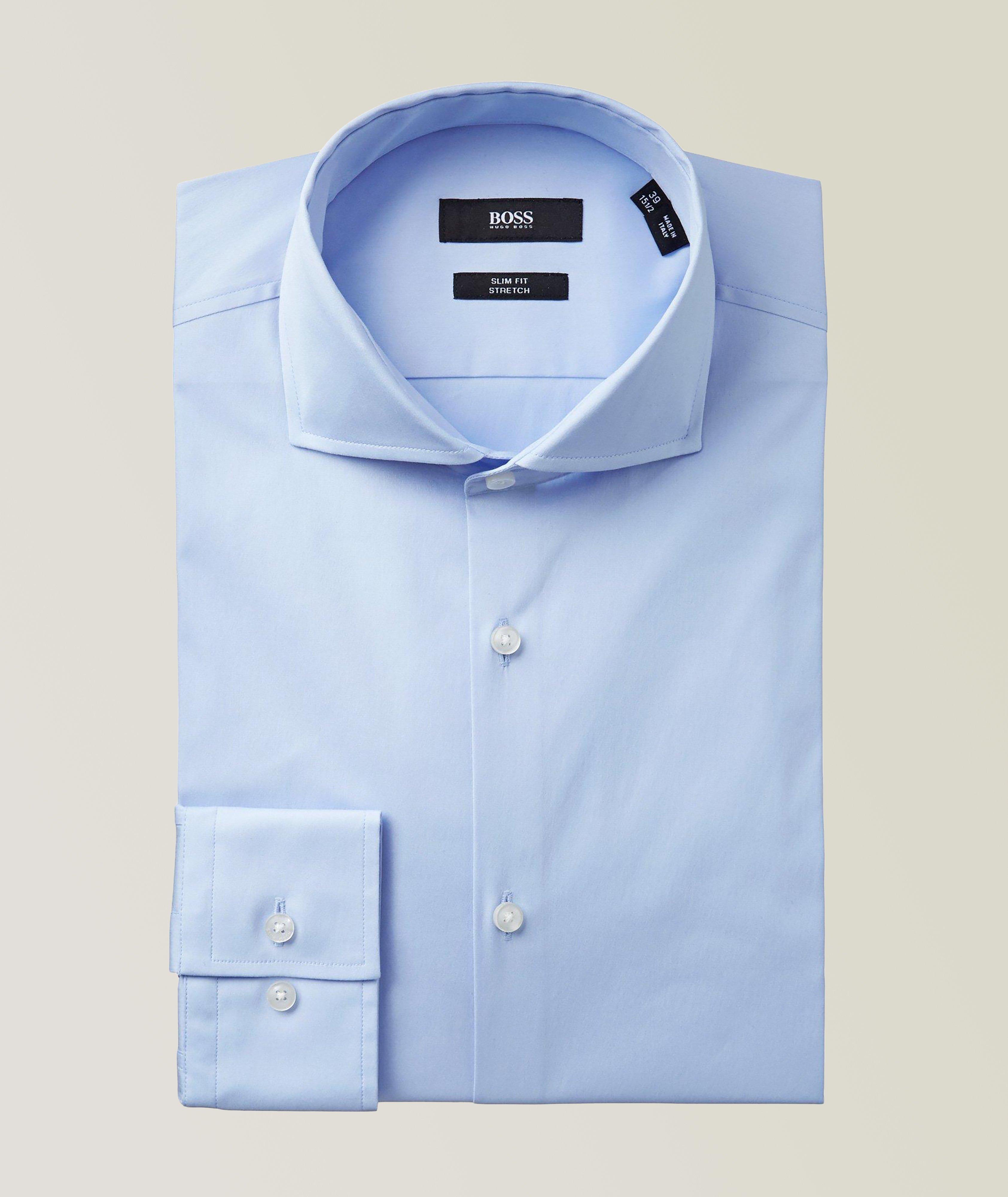 Slim-Fit Stretch-Cotton Dress Shirt image 0