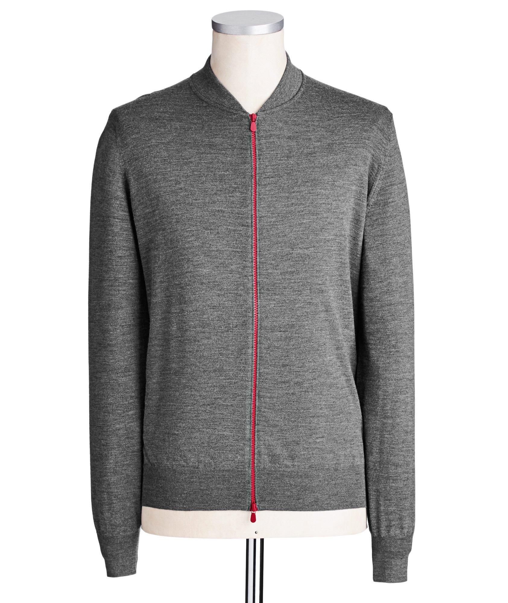Wool & Cashmere Blend Zip-Up Cardigan image 0