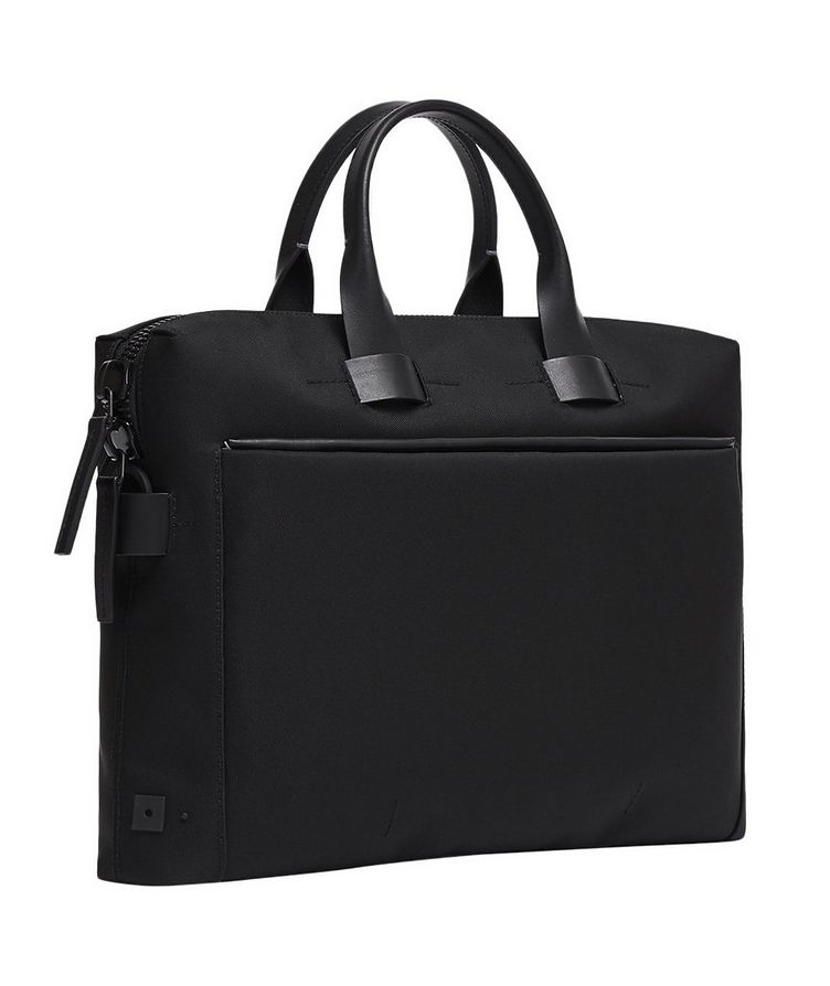 Nylon & Leather Slim Briefcase image 1