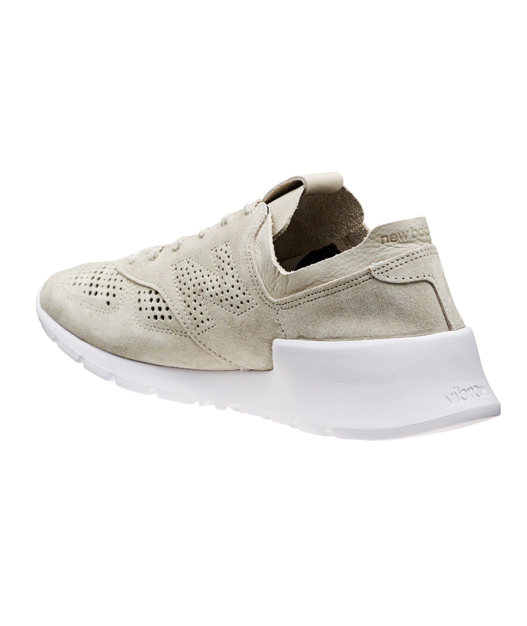 Perforated Leather Low-Tops image 1