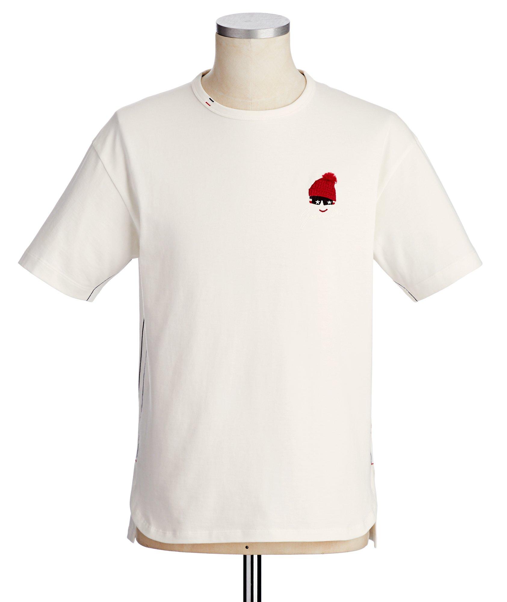 T-shirt avec image alpine brodée image 0