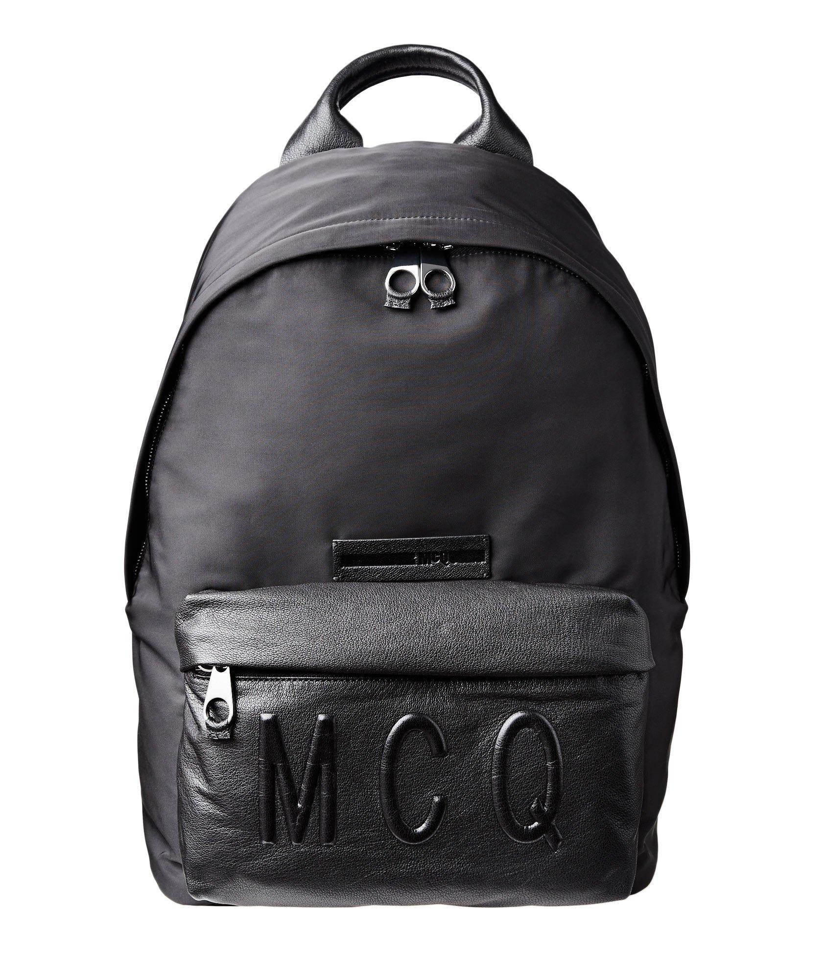 Leather & Nylon Backpack image 0
