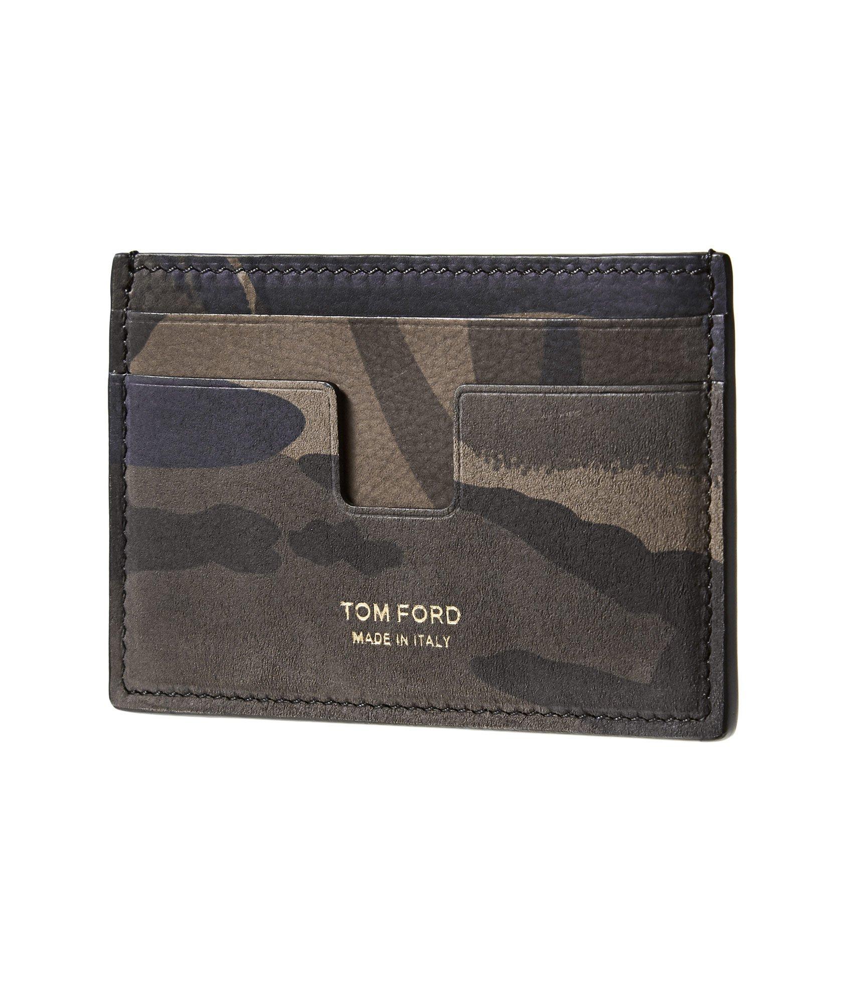 Camouflage Printed Leather Cardholder image 0