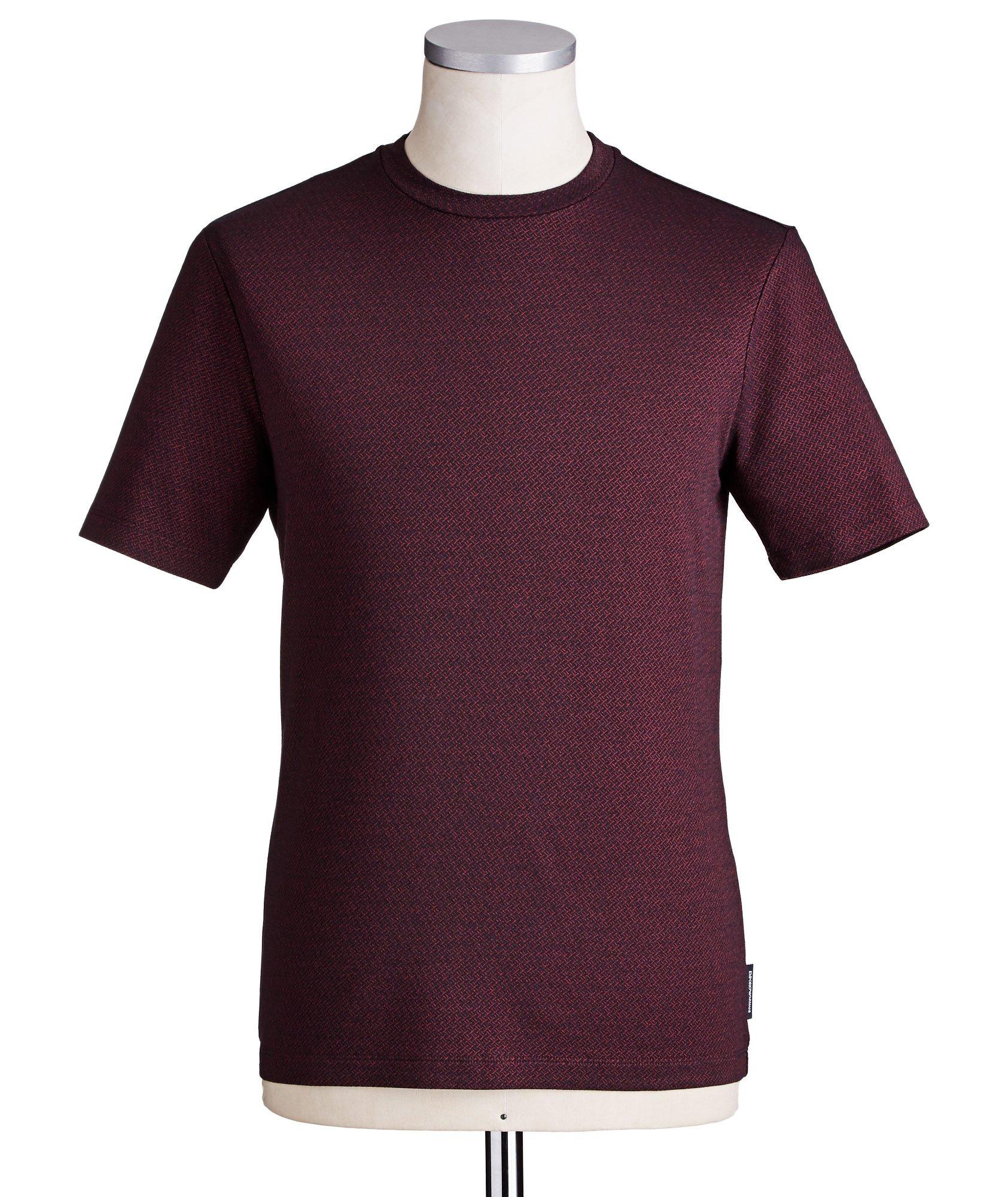 Printed Stretch Blend T-Shirt image 0