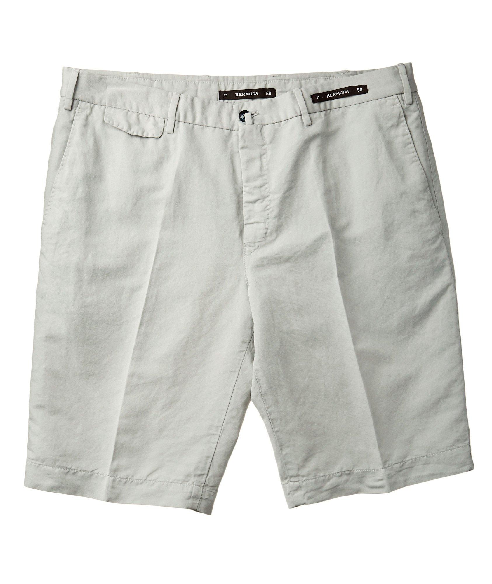 Linen & Cotton Blend Shorts image 0