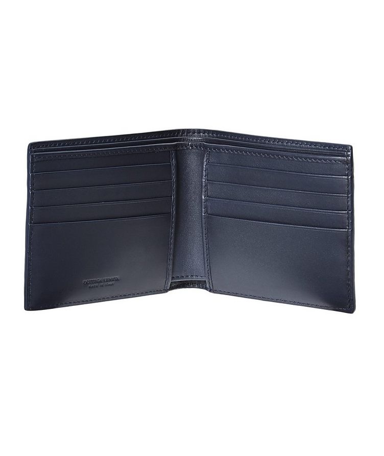 Woven Leather Bifold Wallet image 1