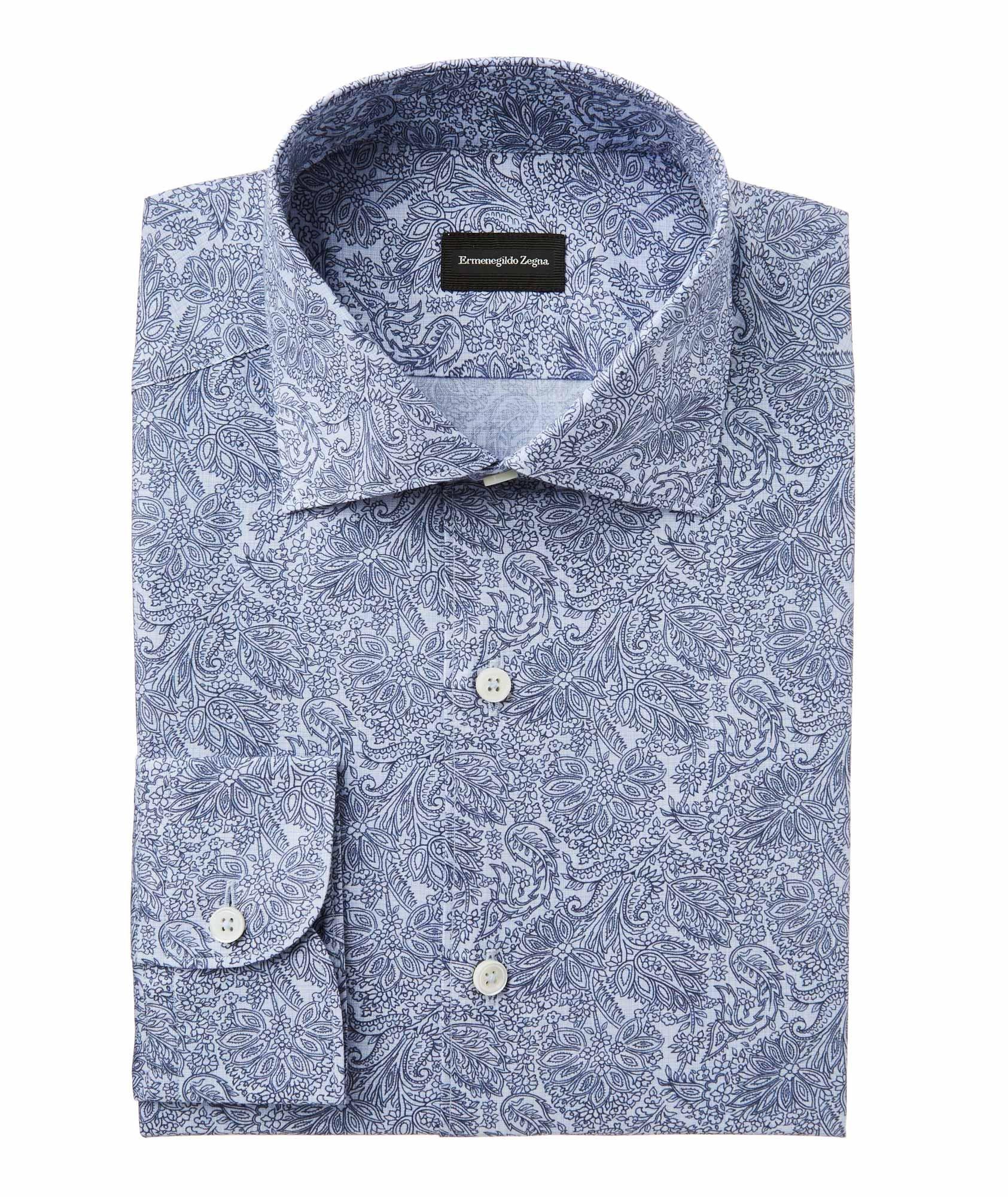 Classic Fit Printed Cotton Shirt image 0