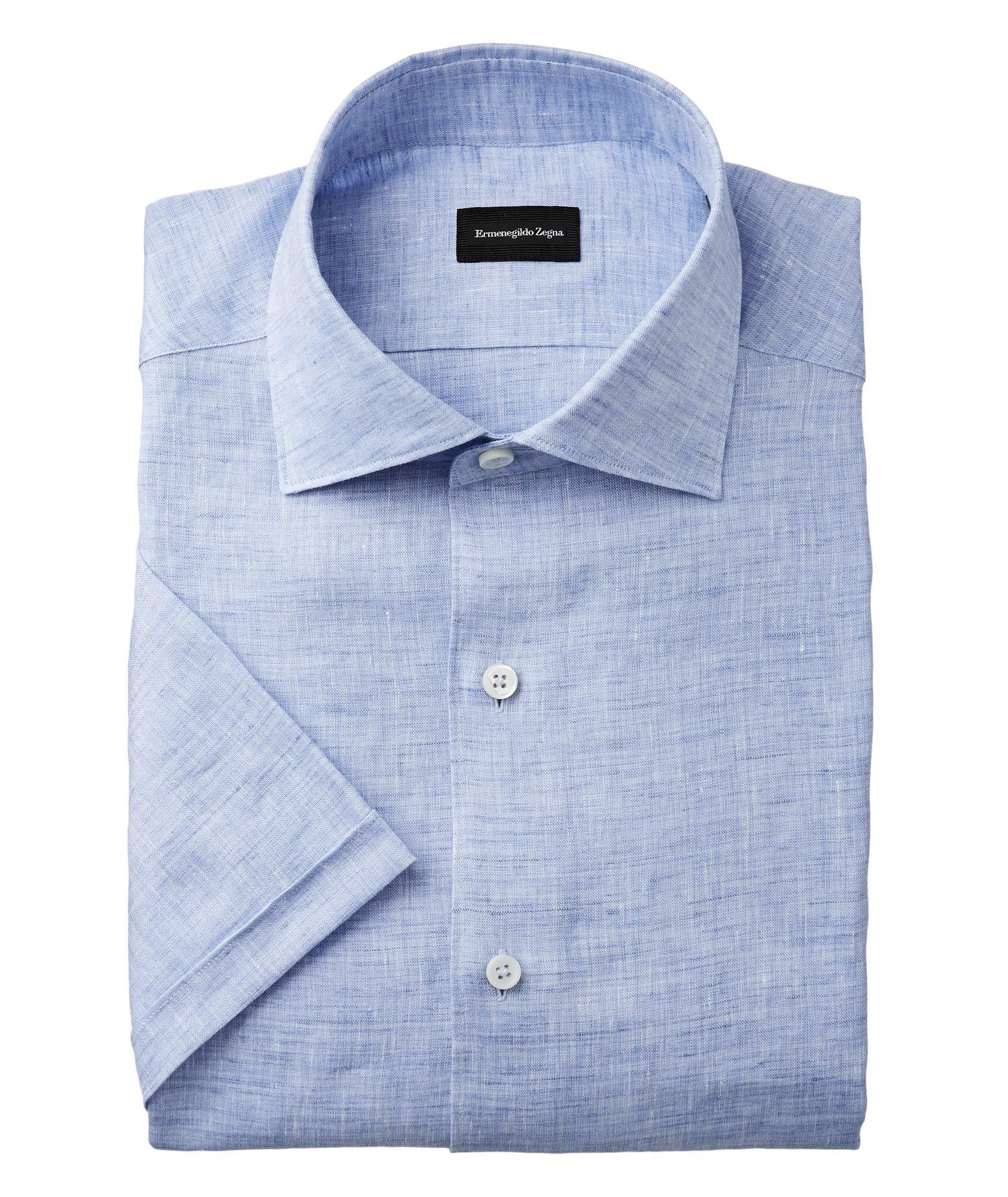Short-Sleeve Linen Shirt image 0