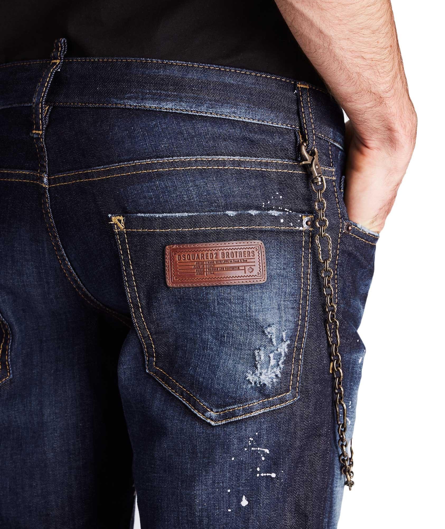 Slim Fit Distressed Jeans image 2