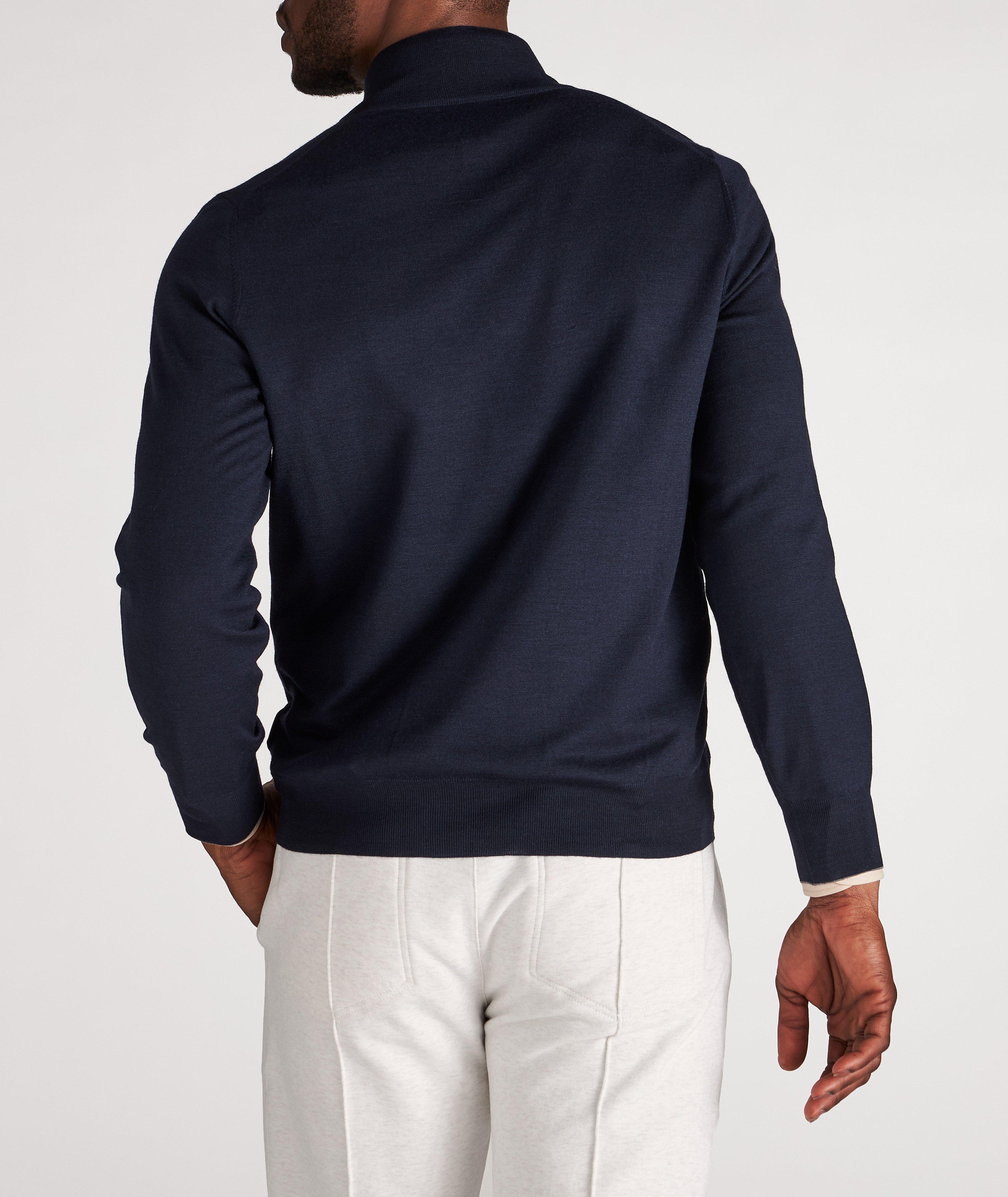 Cashmere & Virgin Wool Zip-Up Cardigan image 2
